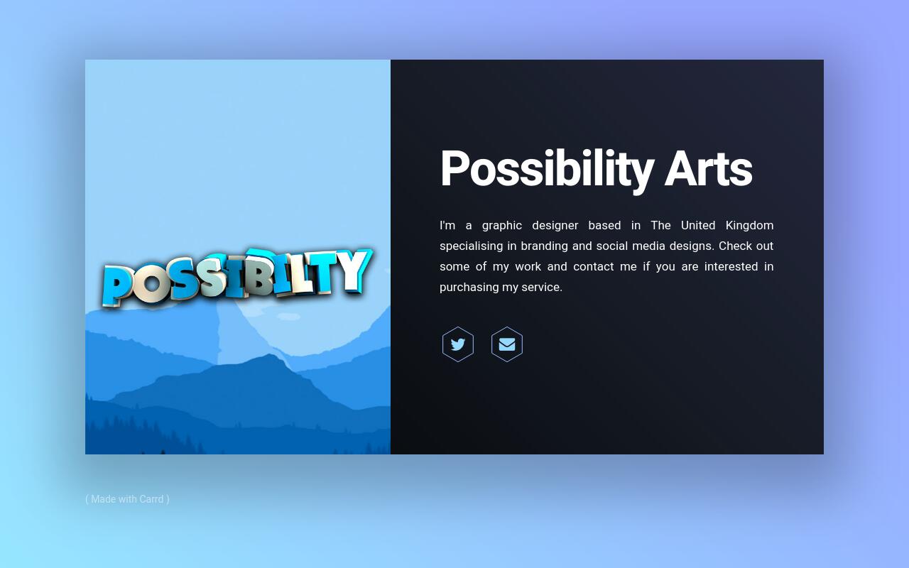 Carrd profile picture for @possibility